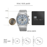 Buy Shop Seiko Conceptual Chronograph Ice Blue Dial Silver Steel Strap Watch for Men - SSB459P1 USA Online