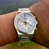 Buy Shop Seiko Conceptual Chronograph Ice Blue Dial Silver Steel Strap Watch for Men - SSB459P1 USA Online