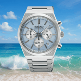Buy Shop Seiko Conceptual Chronograph Ice Blue Dial Silver Steel Strap Watch for Men - SSB459P1 USA Online