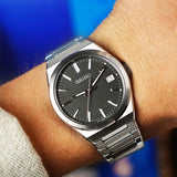 Buy Shop Seiko Conceptual Gray Dial Silver Steel Strap Watch for Men - SUR557P1 USA Online