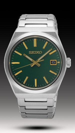 Buy Shop Seiko Conceptual Green Dial Silver Steel Strap Watch for Men - SUR601P1 USA Online