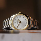 Buy Shop Seiko Diamond Silver Dial Two Tone Steel Strap Watch for Women - SUR582P1 USA Online