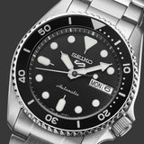 Buy Shop Seiko 5 Sports SKX Automatic Black Dial Silver Steel Strap Watch For Men - SRPK29K1 USA Online