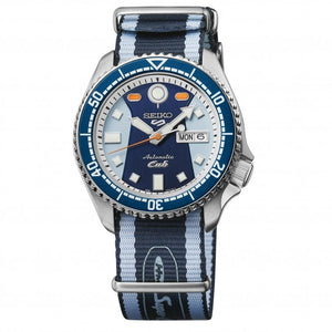 Buy Shop Seiko 5 Sports Honda Super Cub Limited Edition Blue Dial Two Tone NATO Strap Watch For Men - SRPK37K1 USA Online