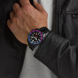 Buy Shop Seiko Automatic SKX GMT Yuto Horigome Limited Edition Black Dial Black Steel Strap Watch For Men - SSK027K1 USA Online