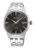 Buy Shop Seiko Presage Cocktail Time Automatic Black Dial Silver Steel Strap Watch for Men - SRPE17J1 USA Online