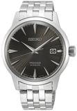 Buy Shop Seiko Presage Cocktail Time Automatic Black Dial Silver Steel Strap Watch for Men - SRPE17J1 USA Online