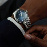 Buy Shop Seiko Presage Cocktail Time Automatic Blue Dial Silver Steel Strap Watch for Men - SRPB41J1 USA Online