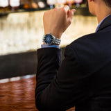 Buy Shop Seiko Presage Cocktail Time Automatic Blue Dial Silver Steel Strap Watch for Men - SRPB41J1 USA Online