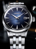 Buy Shop Seiko Presage Cocktail Time Automatic Blue Dial Silver Steel Strap Watch for Men - SRPB41J1 USA Online
