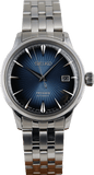 Buy Shop Seiko Presage Cocktail Time Automatic Blue Dial Silver Steel Strap Watch for Men - SRPB41J1 USA Online