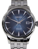 Buy Shop Seiko Presage Cocktail Time Automatic Blue Dial Silver Steel Strap Watch for Men - SRPB41J1 USA Online