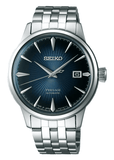 Buy Shop Seiko Presage Cocktail Time Automatic Blue Dial Silver Steel Strap Watch for Men - SRPB41J1 USA Online