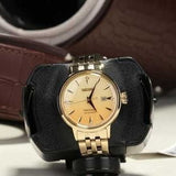 Buy Shop Seiko Presage Cocktail Time Automatic Diamonds Gold Dial Gold Steel Strap Watch for Women - SRE018J1 USA Online