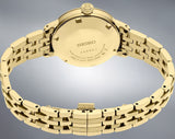 Buy Shop Seiko Presage Cocktail Time Automatic Diamonds Gold Dial Gold Steel Strap Watch for Women - SRE018J1 USA Online