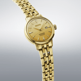 Buy Shop Seiko Presage Cocktail Time Automatic Diamonds Gold Dial Gold Steel Strap Watch for Women - SRE018J1 USA Online