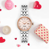 Buy Shop Seiko Presage Cocktail Time Automatic Diamonds White Dial Silver Steel Strap Watch for Women - SRE012J1 USA Online