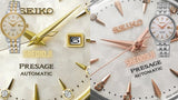 Buy Shop Seiko Presage Cocktail Time Automatic Diamonds White Dial Silver Steel Strap Watch for Women - SRE012J1 USA Online