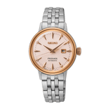 Buy Shop Seiko Presage Cocktail Time Automatic Diamonds White Dial Silver Steel Strap Watch for Women - SRE012J1 USA Online