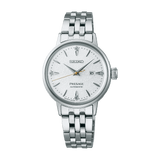 Buy Shop Seiko Presage Cocktail Time Automatic Diamonds White Dial Silver Steel Strap Watch for Women - SRE017J1 USA Online