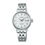 Buy Shop Seiko Presage Cocktail Time Automatic Diamonds White Dial Silver Steel Strap Watch for Women - SRE017J1 USA Online
