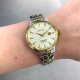 Buy Shop Seiko Presage Cocktail Time Automatic Diamonds White Dial Two Tone Steel Strap Watch for Women - SRE010J1 USA Online