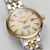 Buy Shop Seiko Presage Cocktail Time Automatic Diamonds White Dial Two Tone Steel Strap Watch for Women - SRE010J1 USA Online