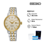 Buy Shop Seiko Presage Cocktail Time Automatic Diamonds White Dial Two Tone Steel Strap Watch for Women - SRE010J1 USA Online