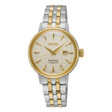 Buy Shop Seiko Presage Cocktail Time Automatic Diamonds White Dial Two Tone Steel Strap Watch for Women - SRE010J1 USA Online