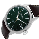 Buy Shop Seiko Presage Cocktail Time Automatic Green Dial Brown Leather Strap Watch for Men - SRPD37J1 USA Online