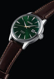 Buy Shop Seiko Presage Cocktail Time Automatic Green Dial Brown Leather Strap Watch for Men - SRPD37J1 USA Online