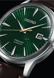 Buy Shop Seiko Presage Cocktail Time Automatic Green Dial Brown Leather Strap Watch for Men - SRPD37J1 USA Online
