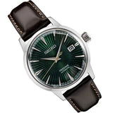 Buy Shop Seiko Presage Cocktail Time Automatic Green Dial Brown Leather Strap Watch for Men - SRPD37J1 USA Online