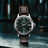 Buy Shop Seiko Presage Cocktail Time Automatic Green Dial Brown Leather Strap Watch for Men - SRPD37J1 USA Online