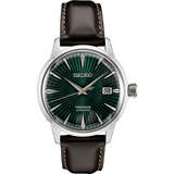 Buy Shop Seiko Presage Cocktail Time Automatic Green Dial Brown Leather Strap Watch for Men - SRPD37J1 USA Online