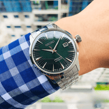 Buy Shop Seiko Presage Cocktail Time Automatic Green Dial Silver Steel Strap Watch for Men - SRPE15J1 USA Online