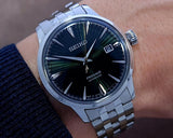 Buy Shop Seiko Presage Cocktail Time Automatic Green Dial Silver Steel Strap Watch for Men - SRPE15J1 USA Online