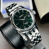 Buy Shop Seiko Presage Cocktail Time Automatic Green Dial Silver Steel Strap Watch for Men - SRPE15J1 USA Online
