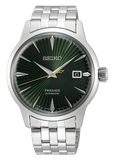 Buy Shop Seiko Presage Cocktail Time Automatic Green Dial Silver Steel Strap Watch for Men - SRPE15J1 USA Online