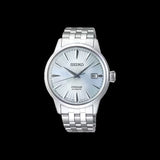 Buy Shop Seiko Presage Cocktail Time Automatic Ice Blue Dial Silver Steel Strap Watch for Men - SRPE19J1 USA Online