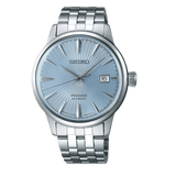 Buy Shop Seiko Presage Cocktail Time Automatic Ice Blue Dial Silver Steel Strap Watch for Men - SRPE19J1 USA Online
