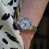 Buy Shop Seiko Presage Cocktail Time Automatic Skydiving Diamonds Blue Dial Silver Steel Strap Watch for Women - SRE007J1 USA Online