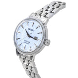 Buy Shop Seiko Presage Cocktail Time Automatic Skydiving Diamonds Blue Dial Silver Steel Strap Watch for Women - SRE007J1 USA Online
