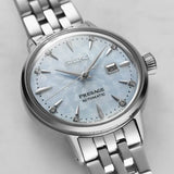 Buy Shop Seiko Presage Cocktail Time Automatic Skydiving Diamonds Blue Dial Silver Steel Strap Watch for Women - SRE007J1 USA Online