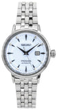 Buy Shop Seiko Presage Cocktail Time Automatic Skydiving Diamonds Blue Dial Silver Steel Strap Watch for Women - SRE007J1 USA Online