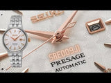 Buy Shop Seiko Presage Cocktail Time Skydiving Automatic Diamonds Mother of Pearl Dial Silver Steel Strap Watch for Women - SRE009J1 USA Online
