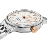 Buy Shop Seiko Presage Cocktail Time Skydiving Automatic Diamonds Mother of Pearl Dial Silver Steel Strap Watch for Women - SRE009J1 USA Online