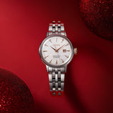 Buy Shop Seiko Presage Cocktail Time Skydiving Automatic Diamonds Mother of Pearl Dial Silver Steel Strap Watch for Women - SRE009J1 USA Online