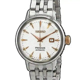 Buy Shop Seiko Presage Cocktail Time Skydiving Automatic Diamonds Mother of Pearl Dial Silver Steel Strap Watch for Women - SRE009J1 USA Online