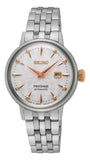 Buy Shop Seiko Presage Cocktail Time Skydiving Automatic Diamonds Mother of Pearl Dial Silver Steel Strap Watch for Women - SRE009J1 USA Online